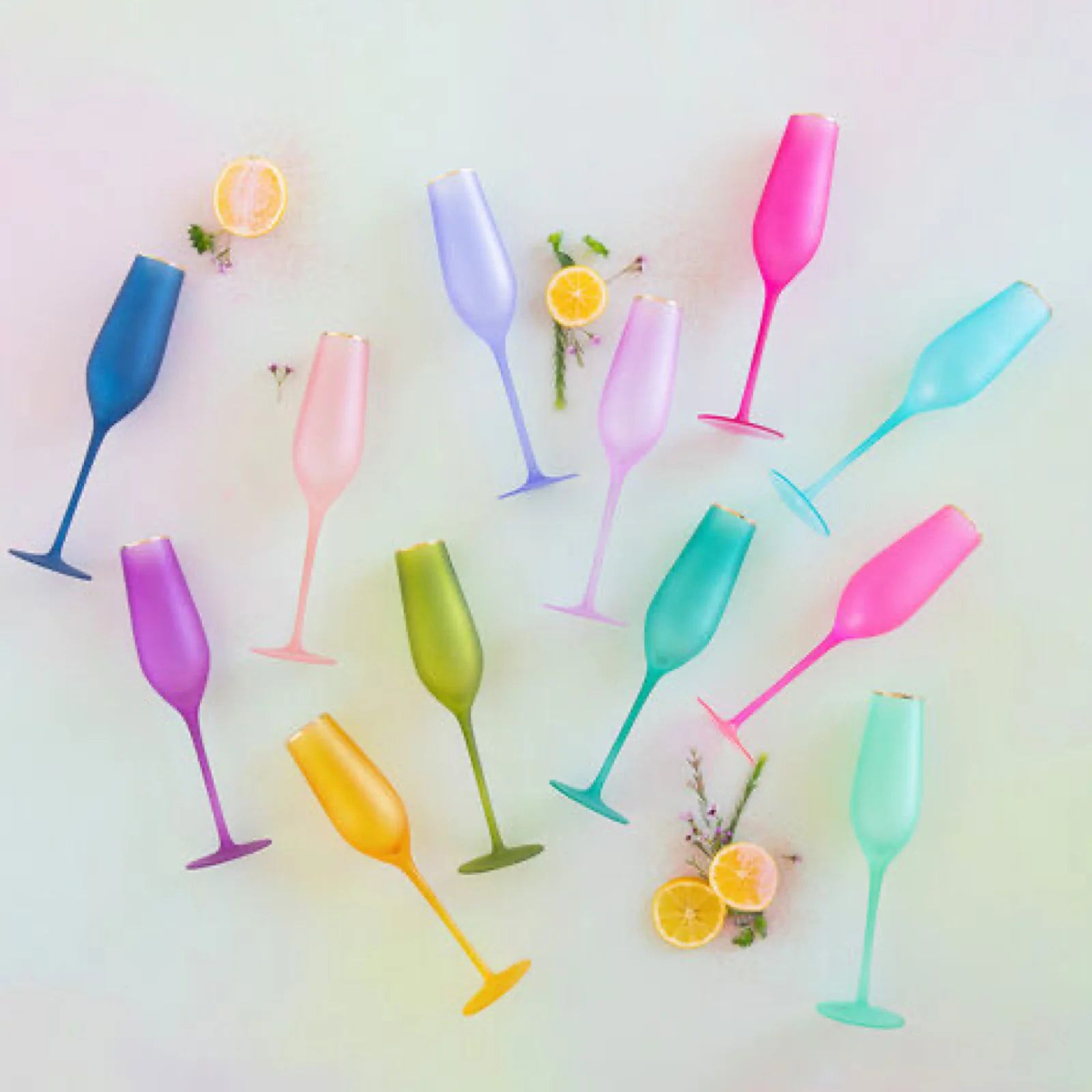 Frosted Champagne Flute