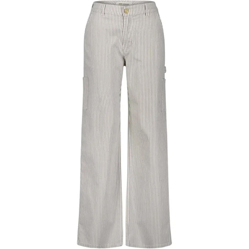 Sofie Schnoor Light Brown Striped Pants