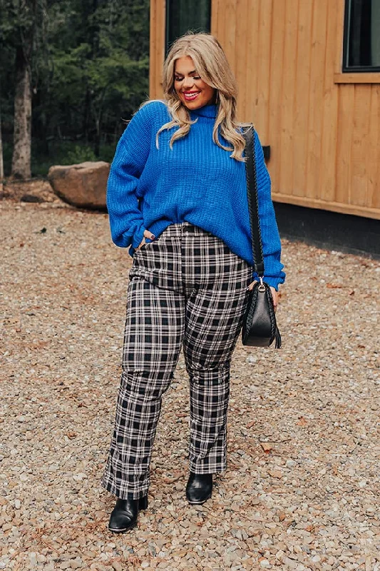 The Bolton High Waist Plaid Pants Curves