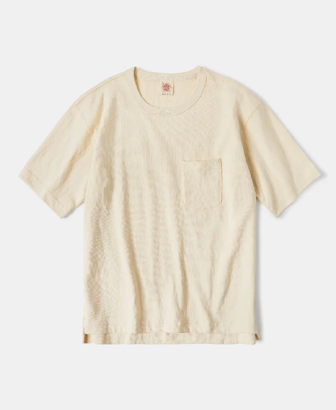 9.8 oz Cotton Classic Pocket T-Shirt - Apricot