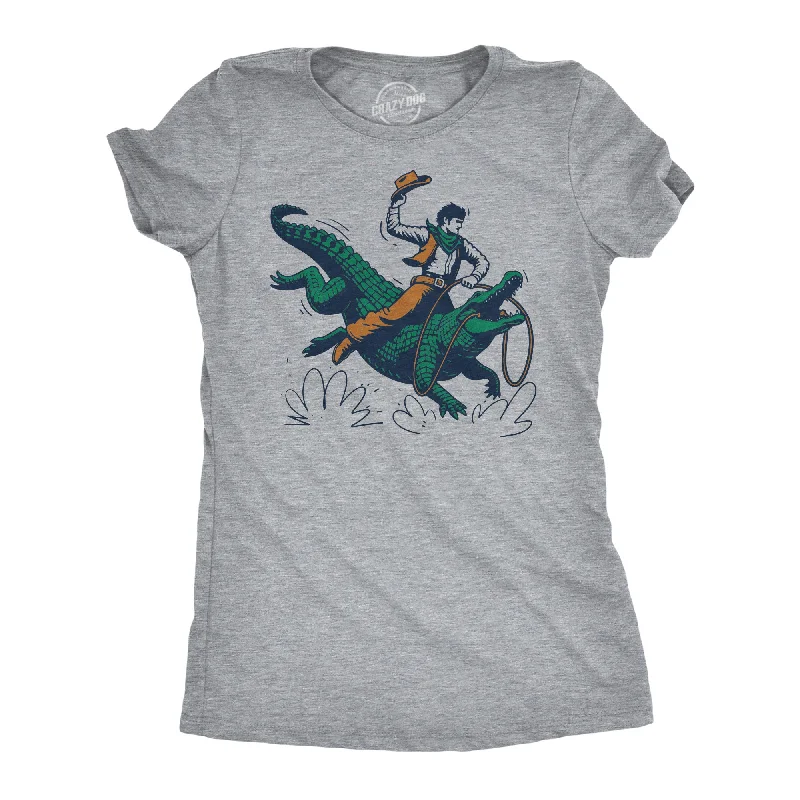 Cowboy Gator Ride Women's T Shirt