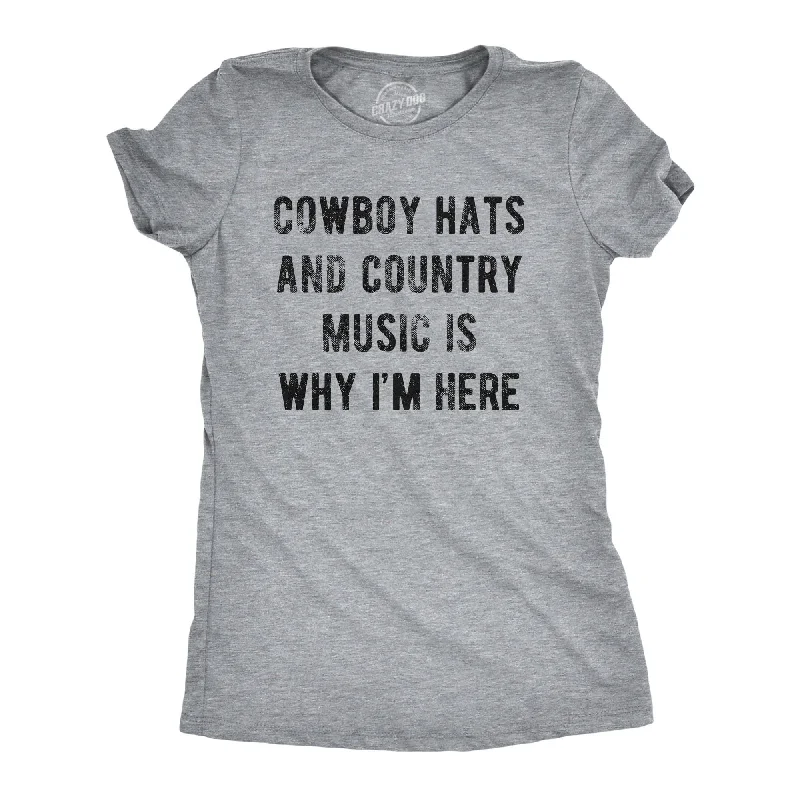 Cowboy Hats And Country Music Women's T Shirt