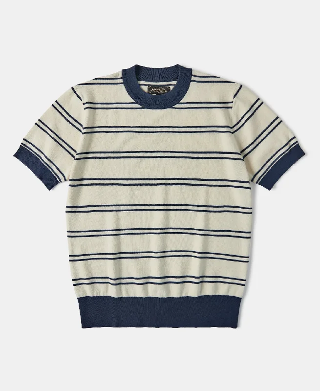 Crew Neck Stripe Breton Shirt