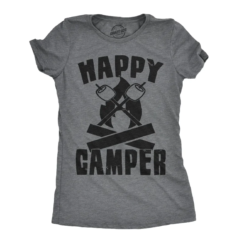 Happy Camper Womens Tee Women's T Shirt