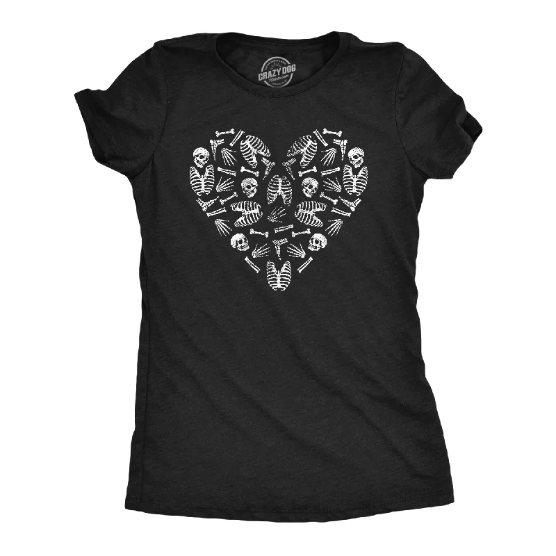 Heart Skeleton Bones Women's T Shirt