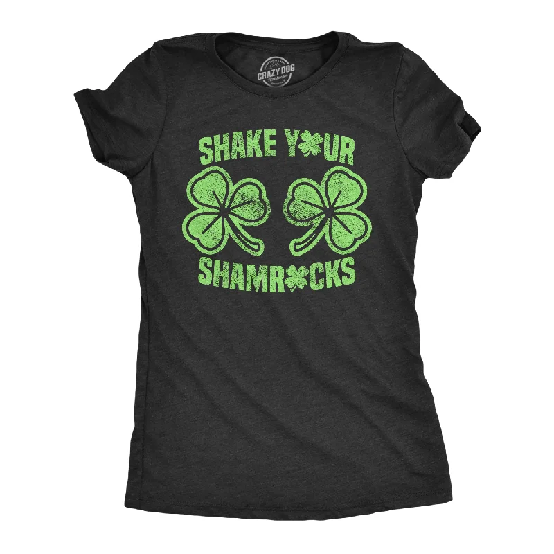 Shake Your Shamrocks Black Women's T Shirt