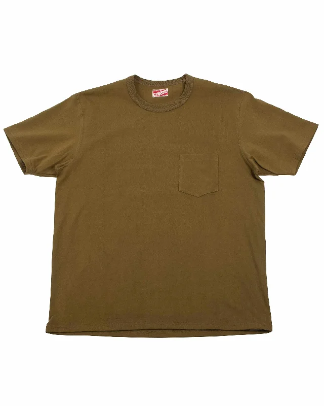 The Real McCoy's MC22006 Pocket Tee Olive