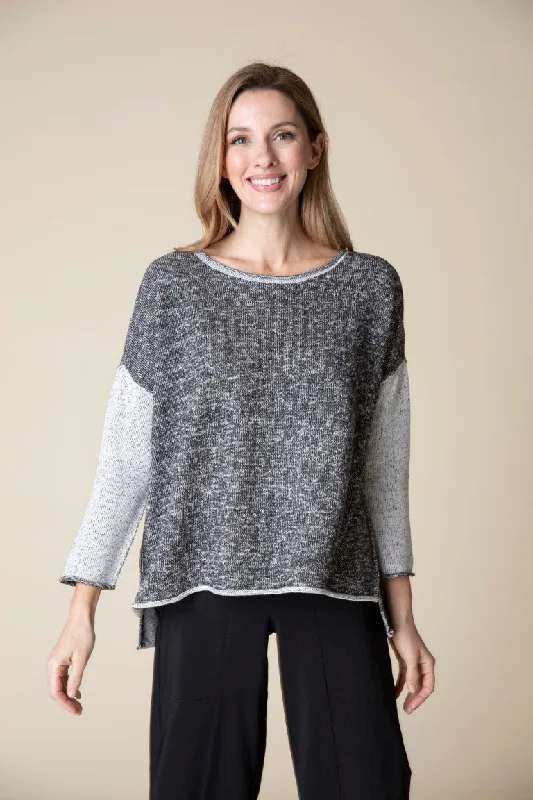 Salt & Pepper Boyfriend Sweater