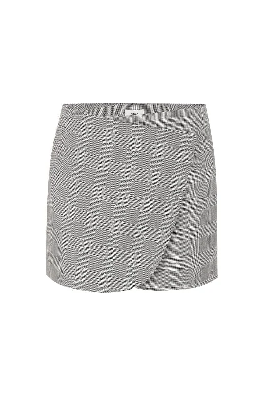 MAE SKIRT-CHECKERED GREY