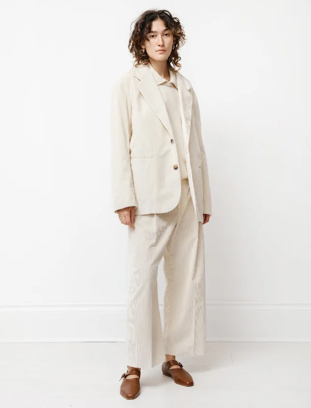 Oversized Blazer Corduroy White