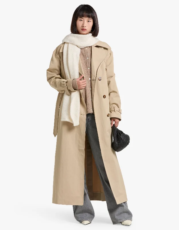 Kai Trench Coat - Khaki Beige