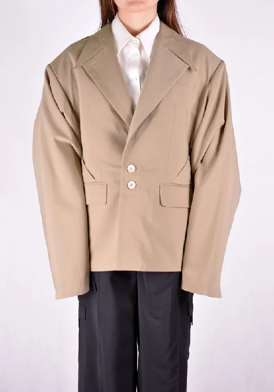 SITUATIONIST JACK-01-WOOL-BEIG JACKET BEIGE