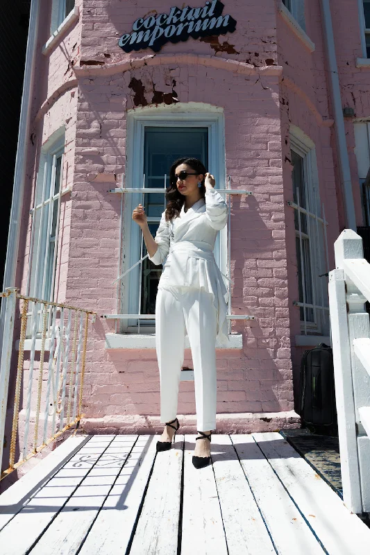 White Lace Blazer