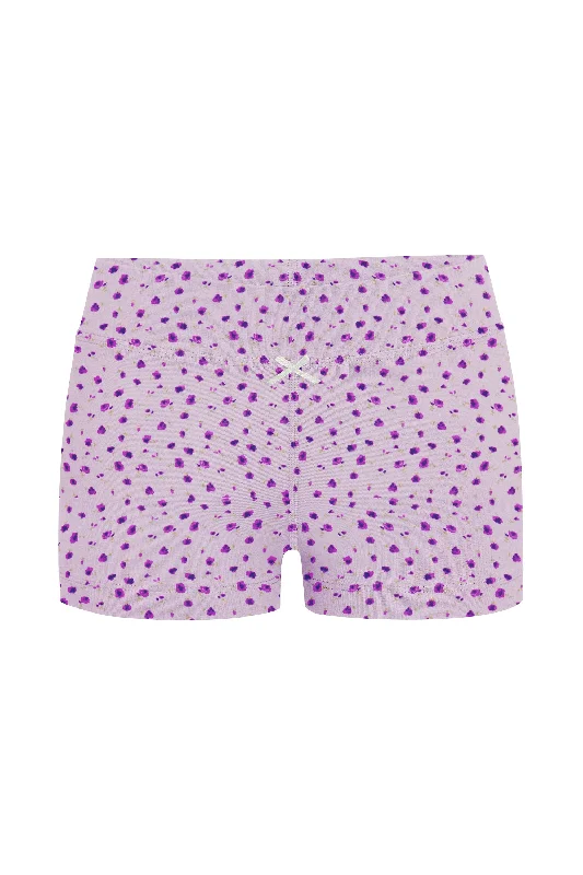 LOUNGE BIKE SHORTS IN IRIS