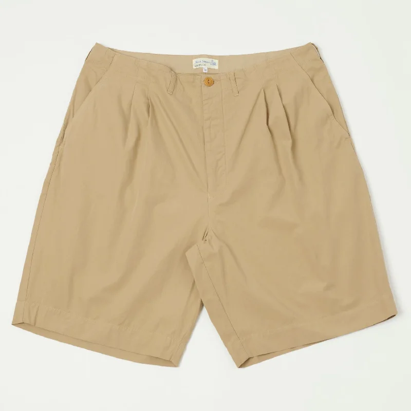 Merz b. Schwanen SHORTS01 5.1oz Poplin Shorts - Khaki