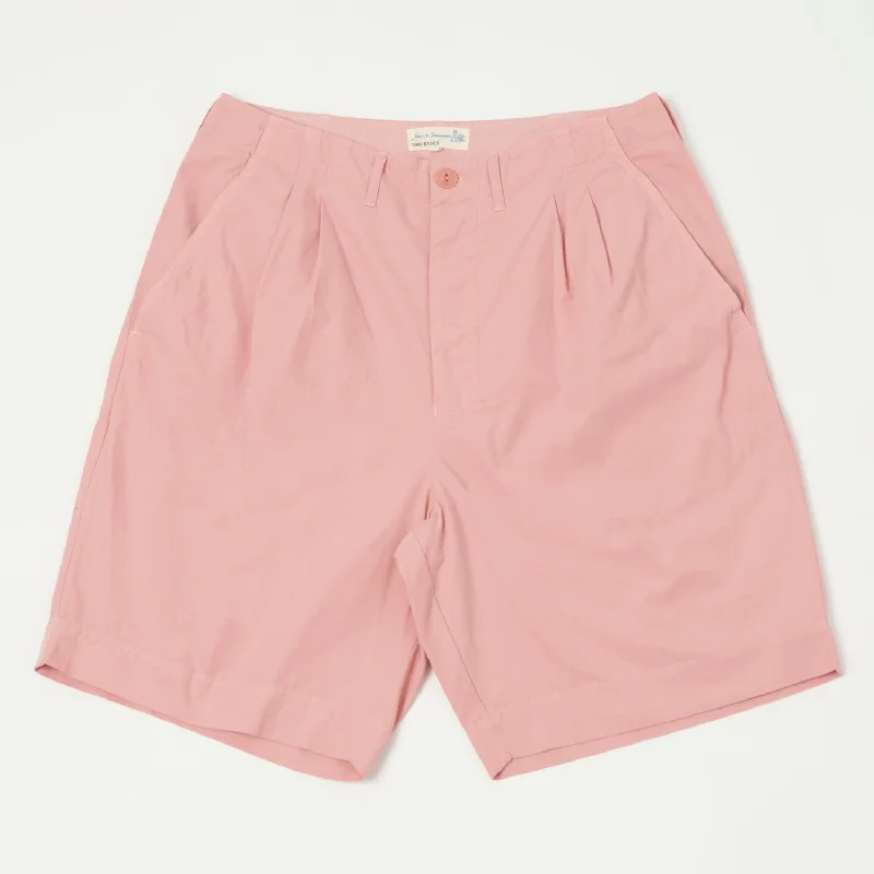 Merz b. Schwanen SHORTS01 5.1oz Poplin Shorts - Peach